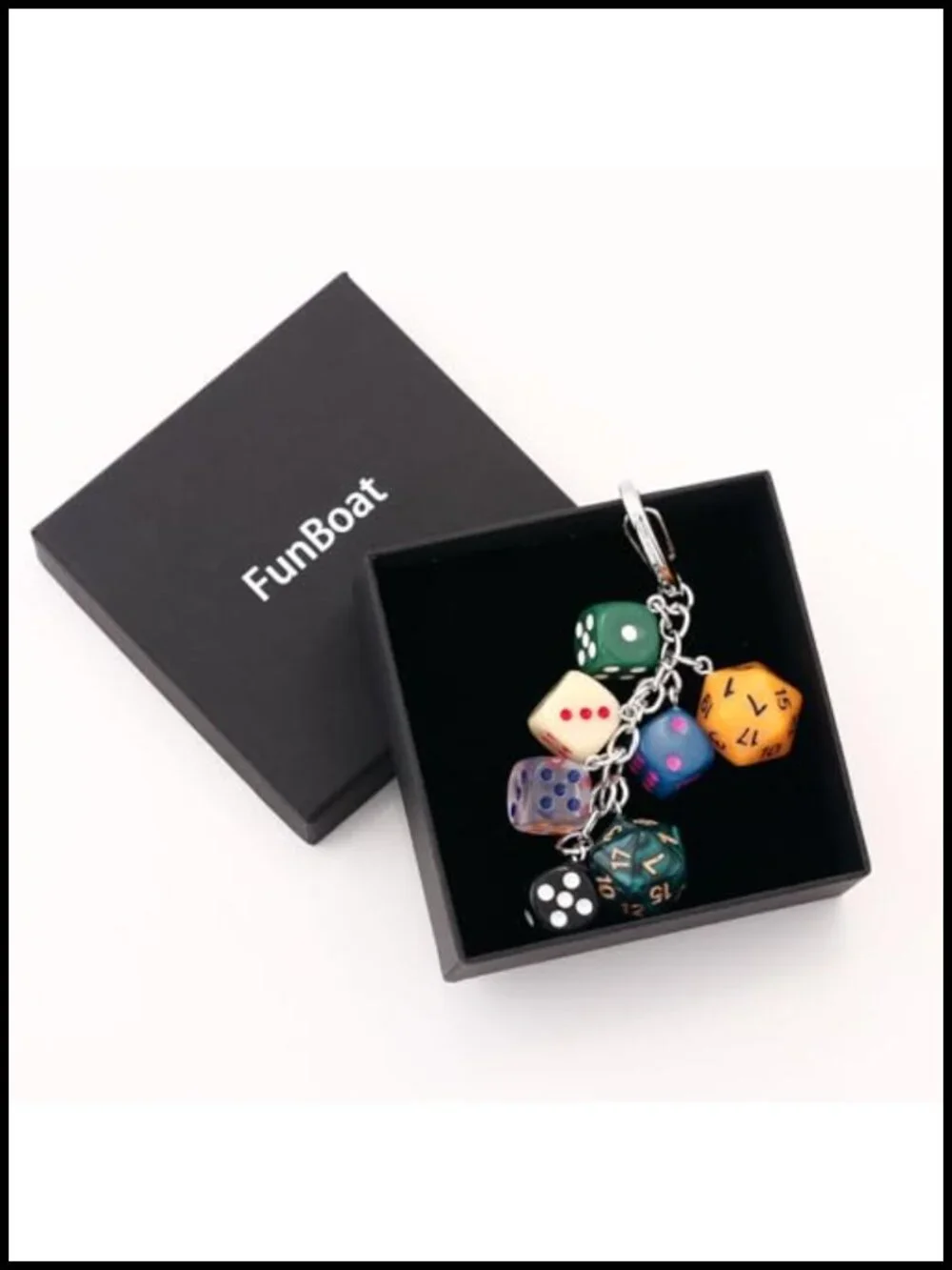 Cute Cookie Bag Charm Keychain with Resin and Alloy Metal Parts